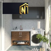 TỦ MÁY GIẶT KẾ HỢP TỦ TIỆN LỢI GỌN GÀNG ĐA NĂNG MẪU 18